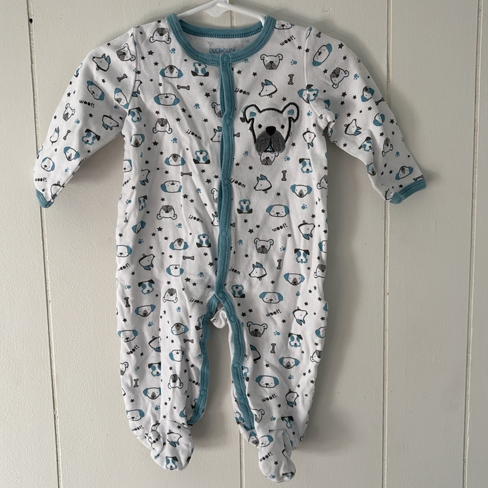 Dog Print Footie